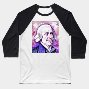 Adam Smith Pink Portrait | Adam Smith Artwork 8 Baseball T-Shirt